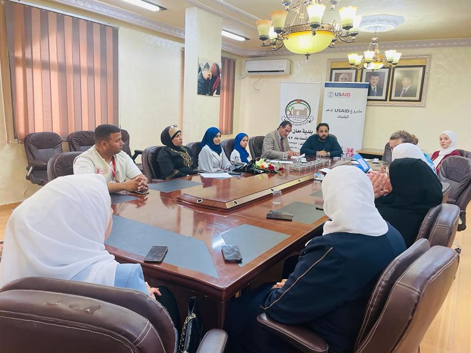 We thank the efforts of Eng. Wajd Saqallah, Director of the Local Development Unit in the Greater Ma'an Municipality, for her efforts during the preparation of the meetings and the full coordination for the success of the meetings and gatherings over the course of two days.